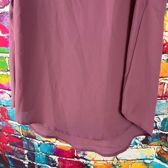 Torrid V-Neck High Low Short Sleeve Top Blouse Size 00 M/L - Picture 4 of 6